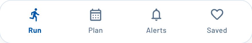 Icon states in a tab bar